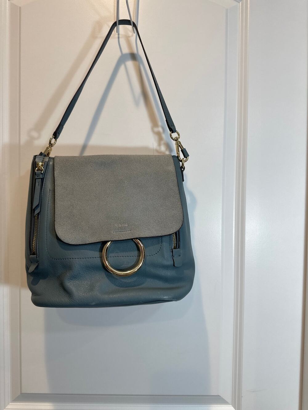 Chloe Faye Small Leather/Suede Backpack EUC